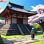 Kaiyari Stone Puzzle**

A traveler, fully clothed in adventure attire, solving a puzzle involving Kaiyari Stones near a Thunder Sakura Bough in Inazuma. The scene depicts a serene landscape with stylized Inazuma architecture in the background. Electro energy crackles around the stones as the traveler interacts with them. Perfect anatomy, correct proportions, well-formed hands, natural body proportions, safe for work, appropriate content, fully clothed, family-friendly, digital painting, high quality.

**